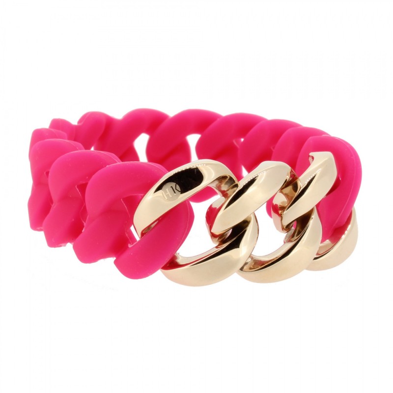 HANSE-KLUNKER ORIGINAL Damen Armband 106966 Edelstahl pink rosegold