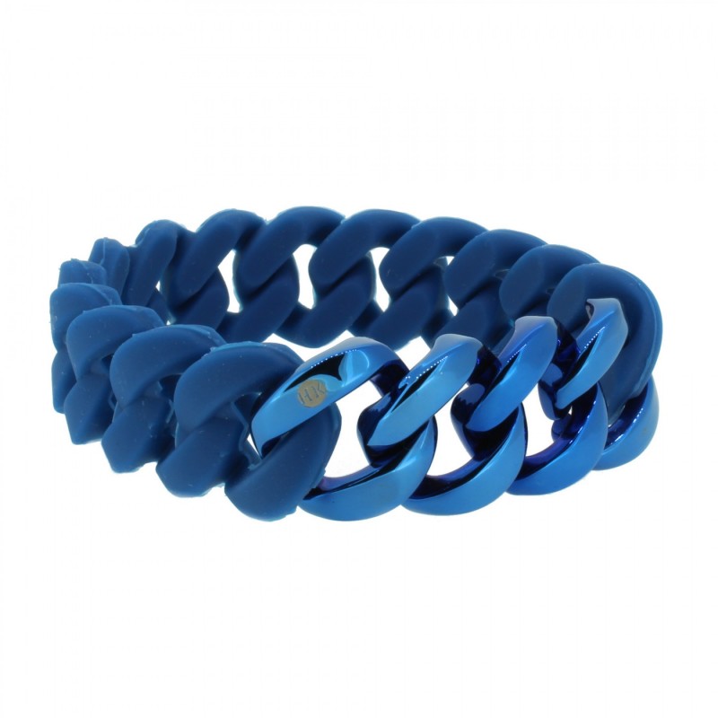 HANSE-KLUNKER ORIGINAL Herren Armband 106979 Edelstahl blau blau