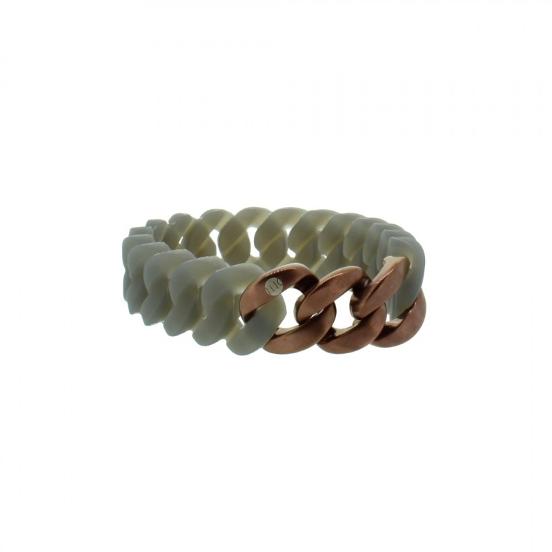 HANSE-KLUNKER MINI Damen Armband 107968 Edelstahl grau bronze matt