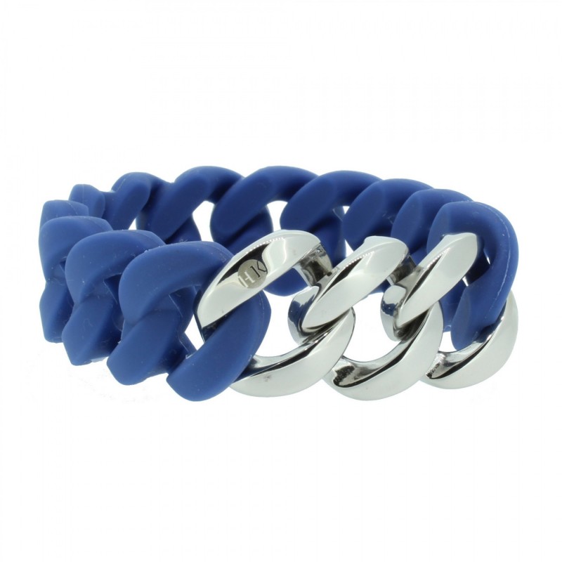 HANSE-KLUNKER ORIGINAL Damen Armband 106790 Edelstahl blau silber