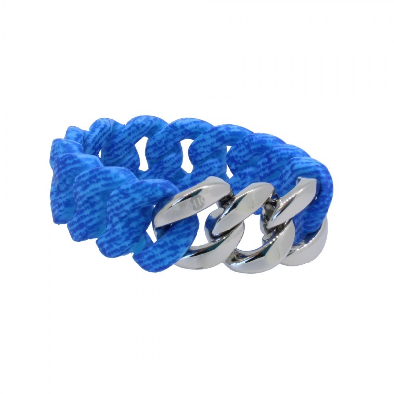 HANSE-KLUNKER ORIGINAL Damen Armband 107706 Edelstahl jeans aqua blau silber