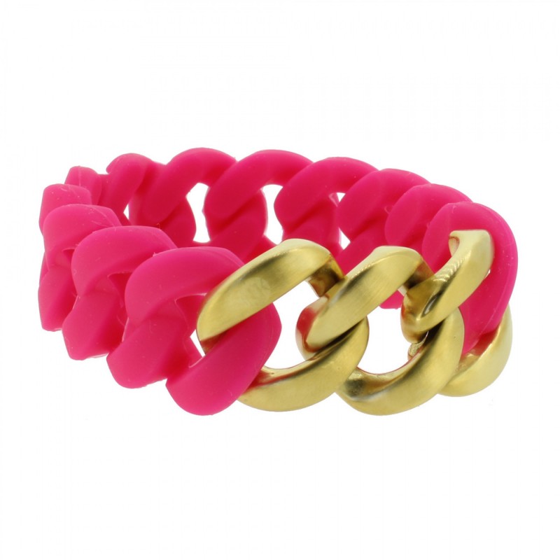 HANSE-KLUNKER ORIGINAL Damen Armband 107396 Edelstahl pink gold matt