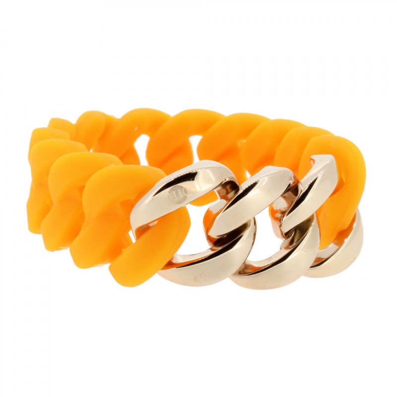 HANSE-KLUNKER ORIGINAL Damen Armband 106799 Edelstahl orange rosegold